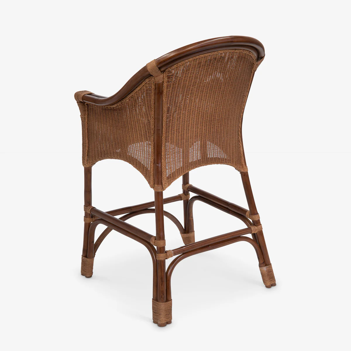 Rattan Rangoon Counter Stool Brown - Image 3