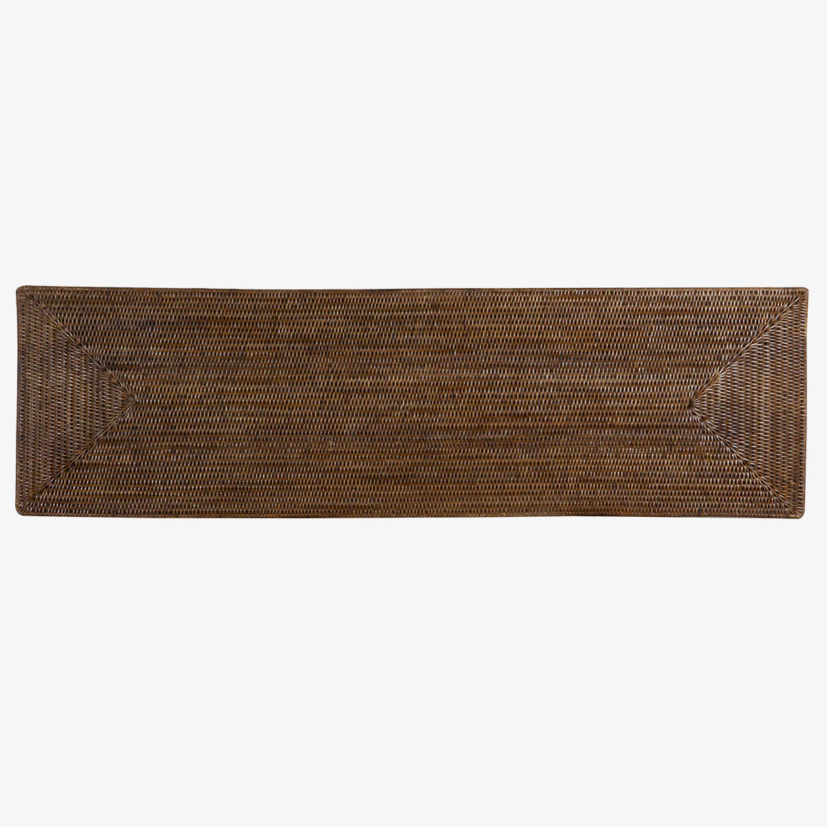 Rattan Table Runner Brown