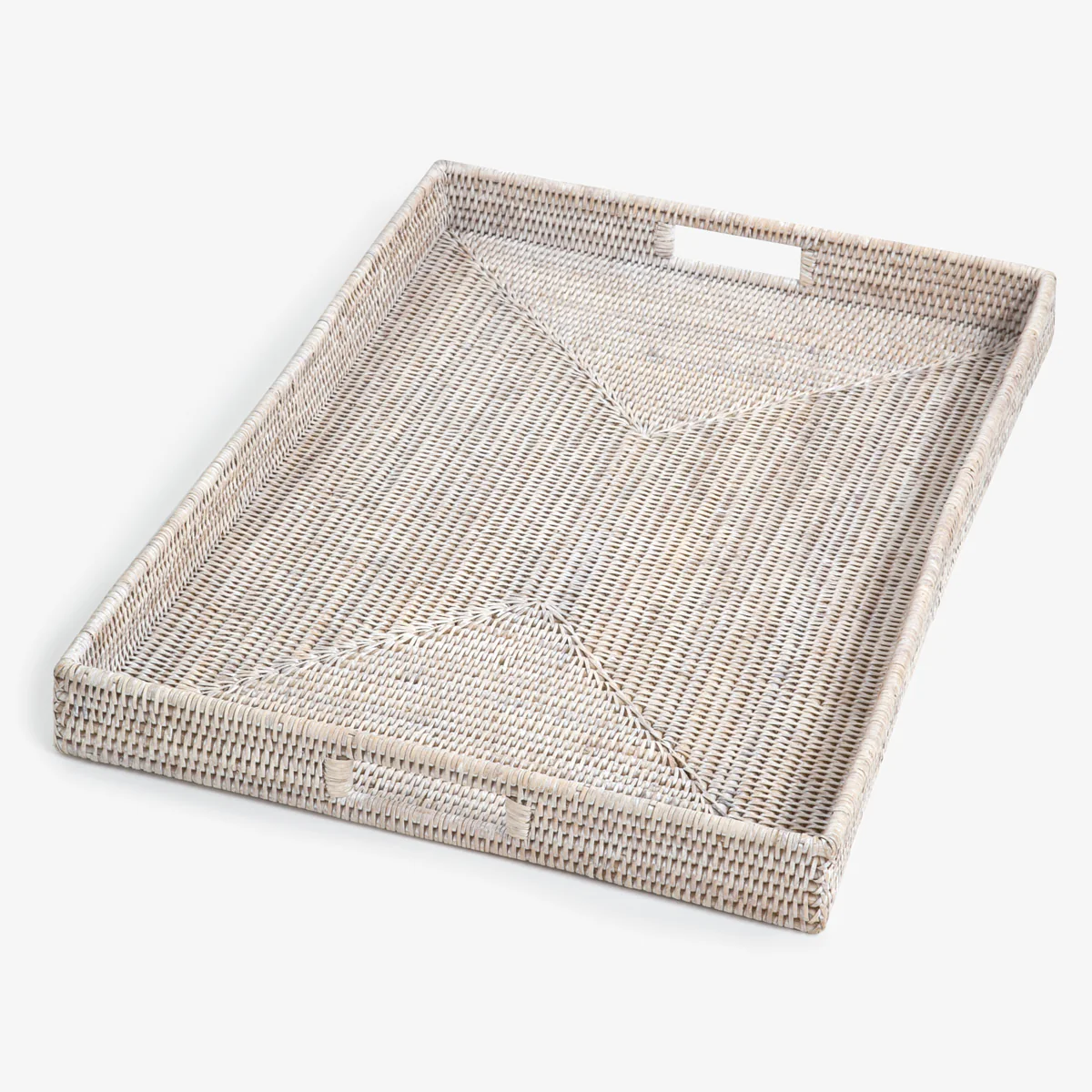 Rattan Trays Rectangular (White Washed) - Image 6