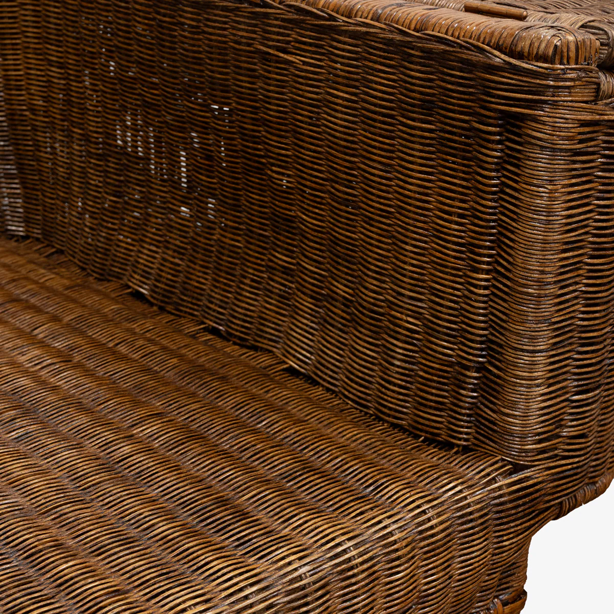 Rattan Wing Chair (Brown/Le Palm) - Image 4