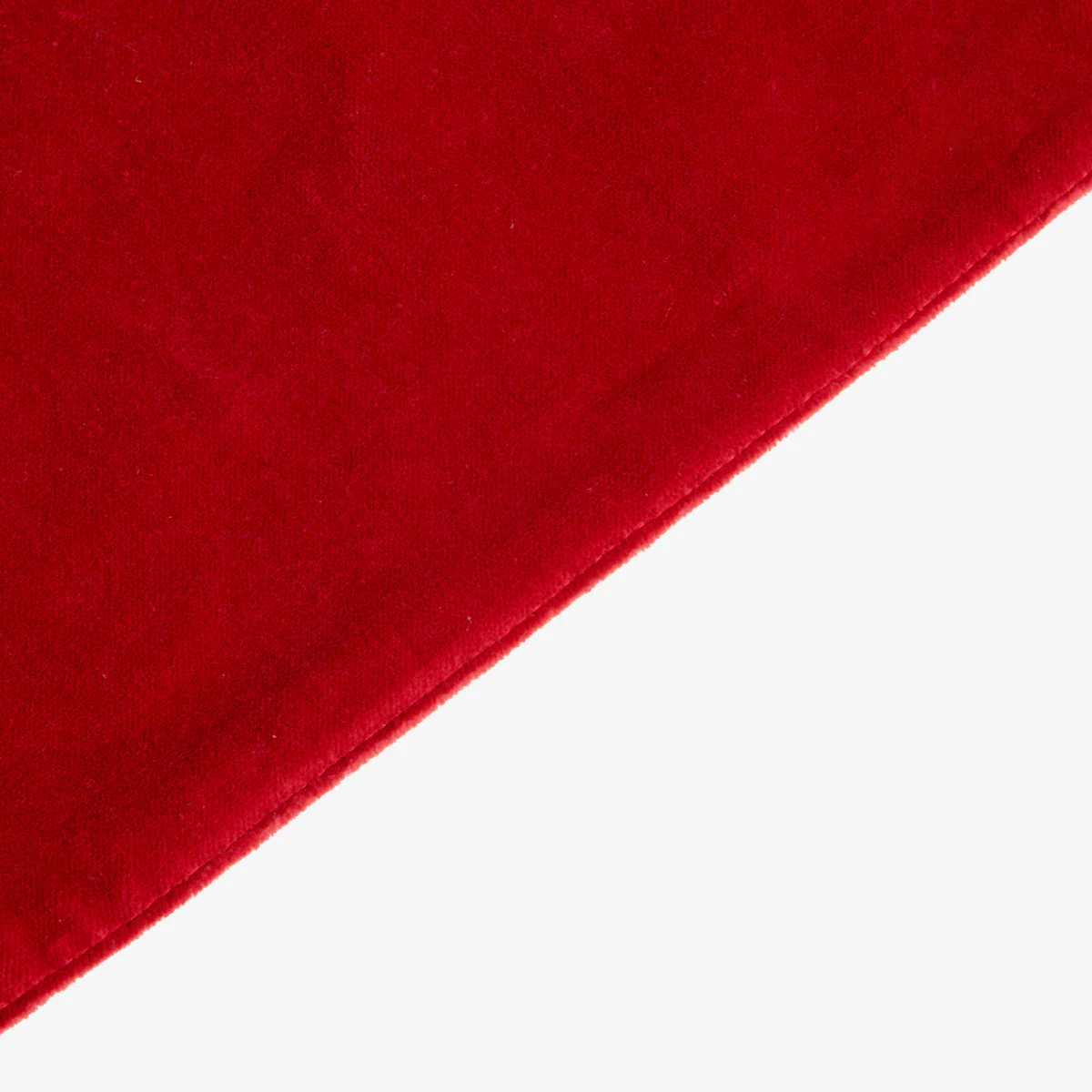 Red Tartan Table Runner With Red Velvet - Image 4