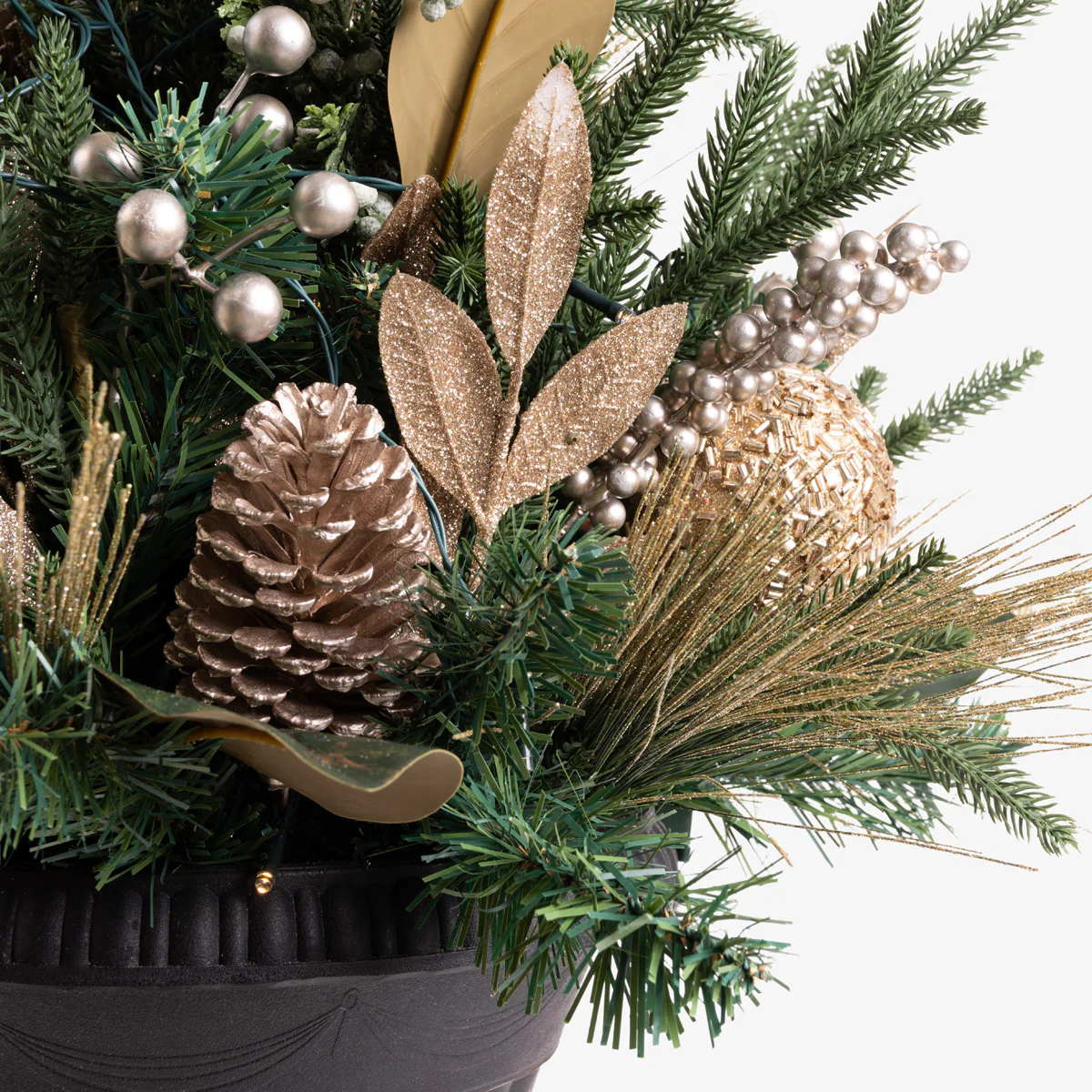 Regency Champagne Potted Arrangement with Lights 80cm PRE-ORDER - Image 2