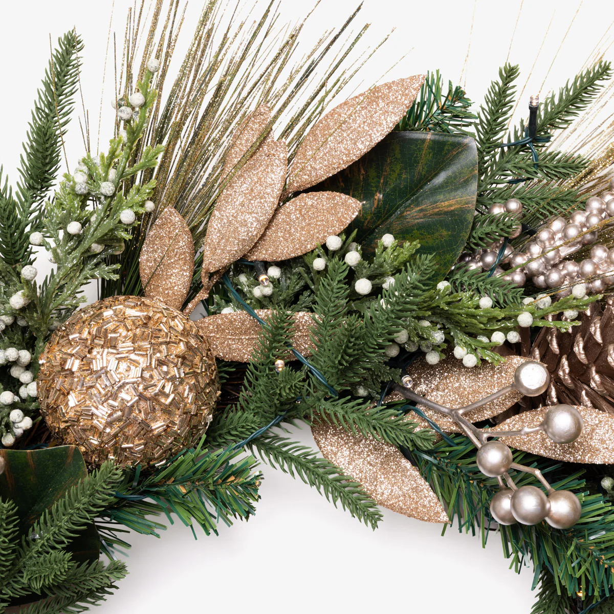 Regency Champagne Wreath with Lights 70cm PRE-ORDER - Image 2