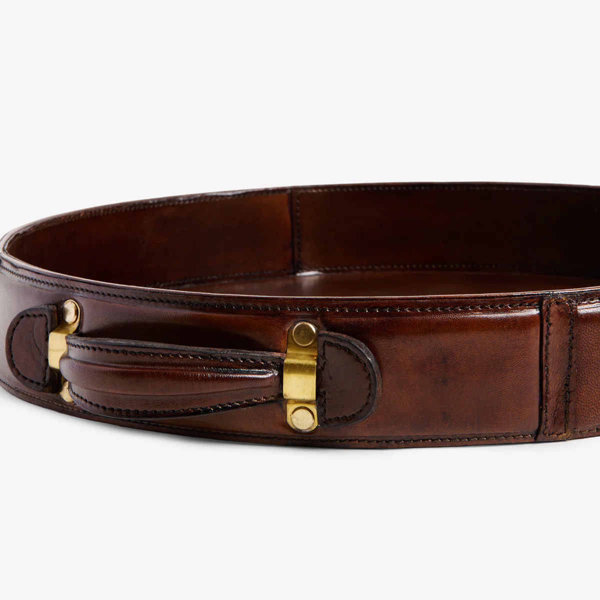 Round Leather Trays - Image 5