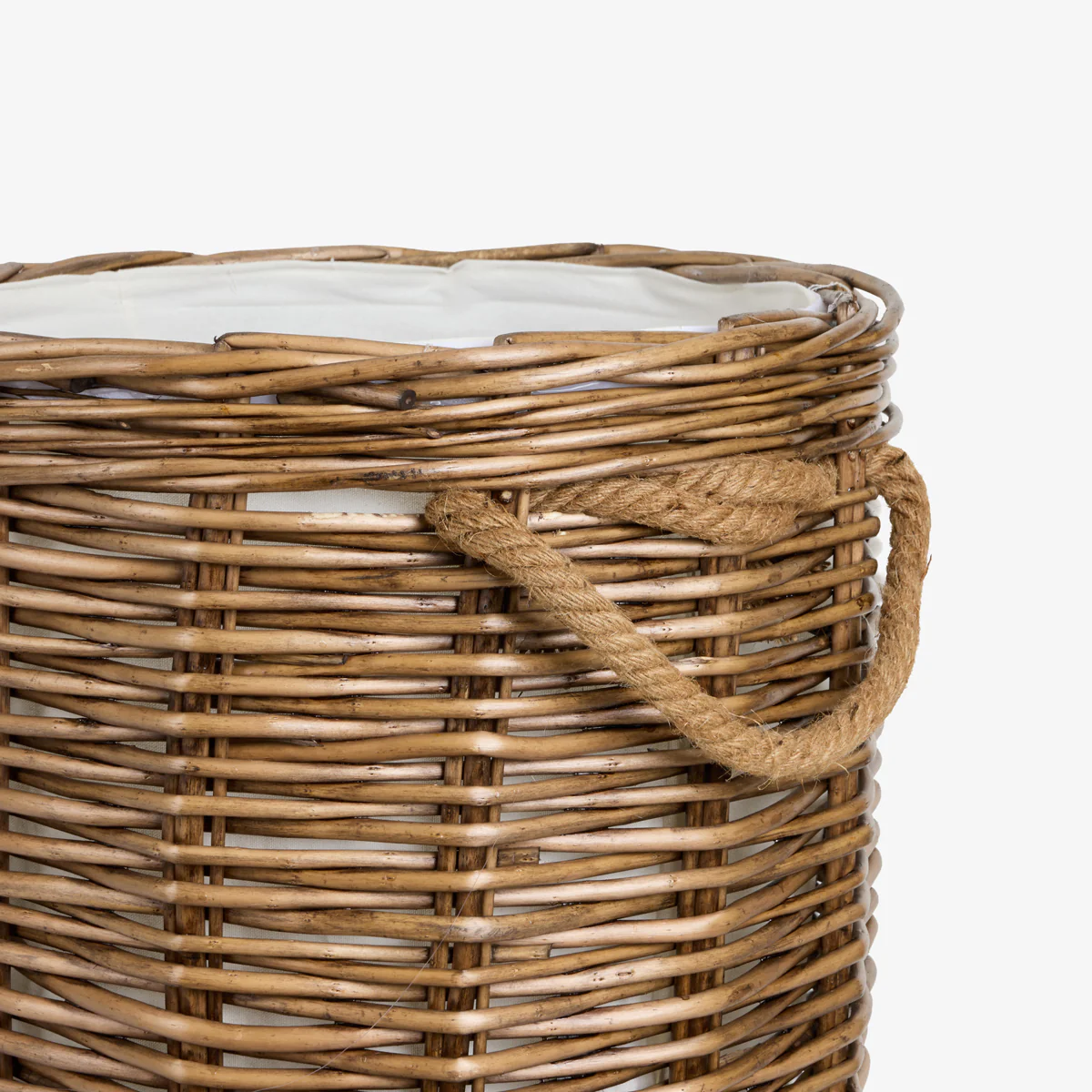Round Willow Baskets On Wheels - Image 4