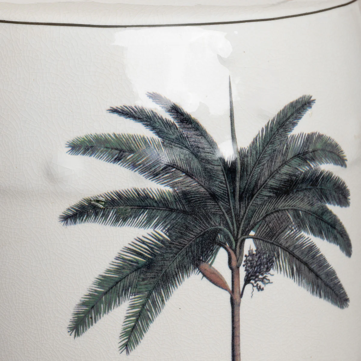 Royal Palm Ceramic Stool - Image 3