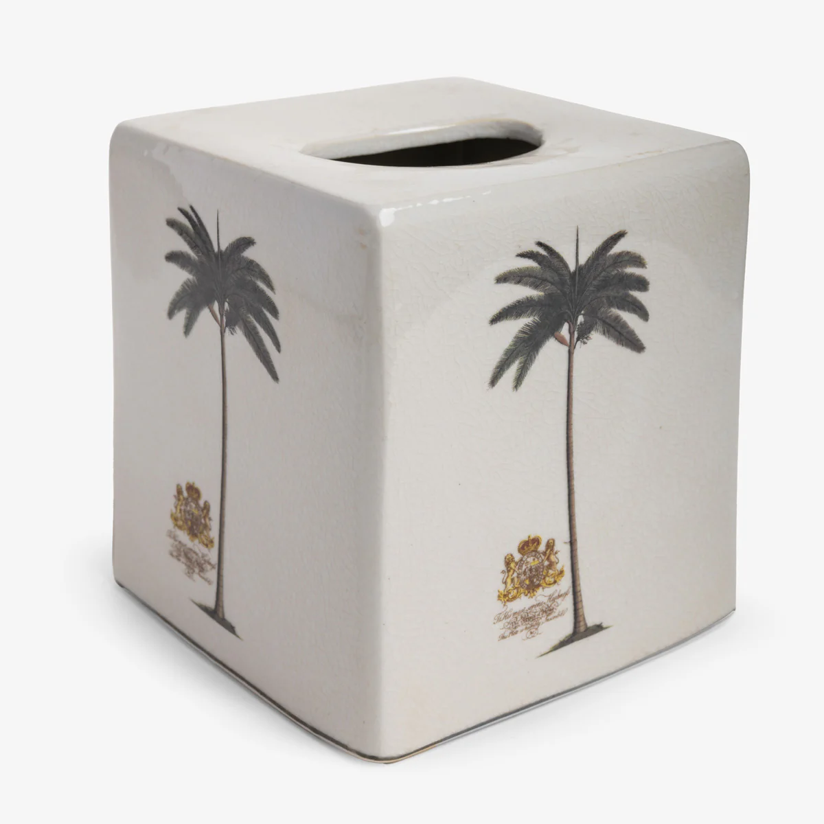 Royal Palm Tissue Box Cover (Square)