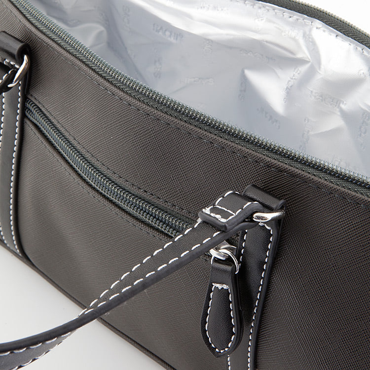 Sachi Insulated Wine Bag Charcoal - Image 2