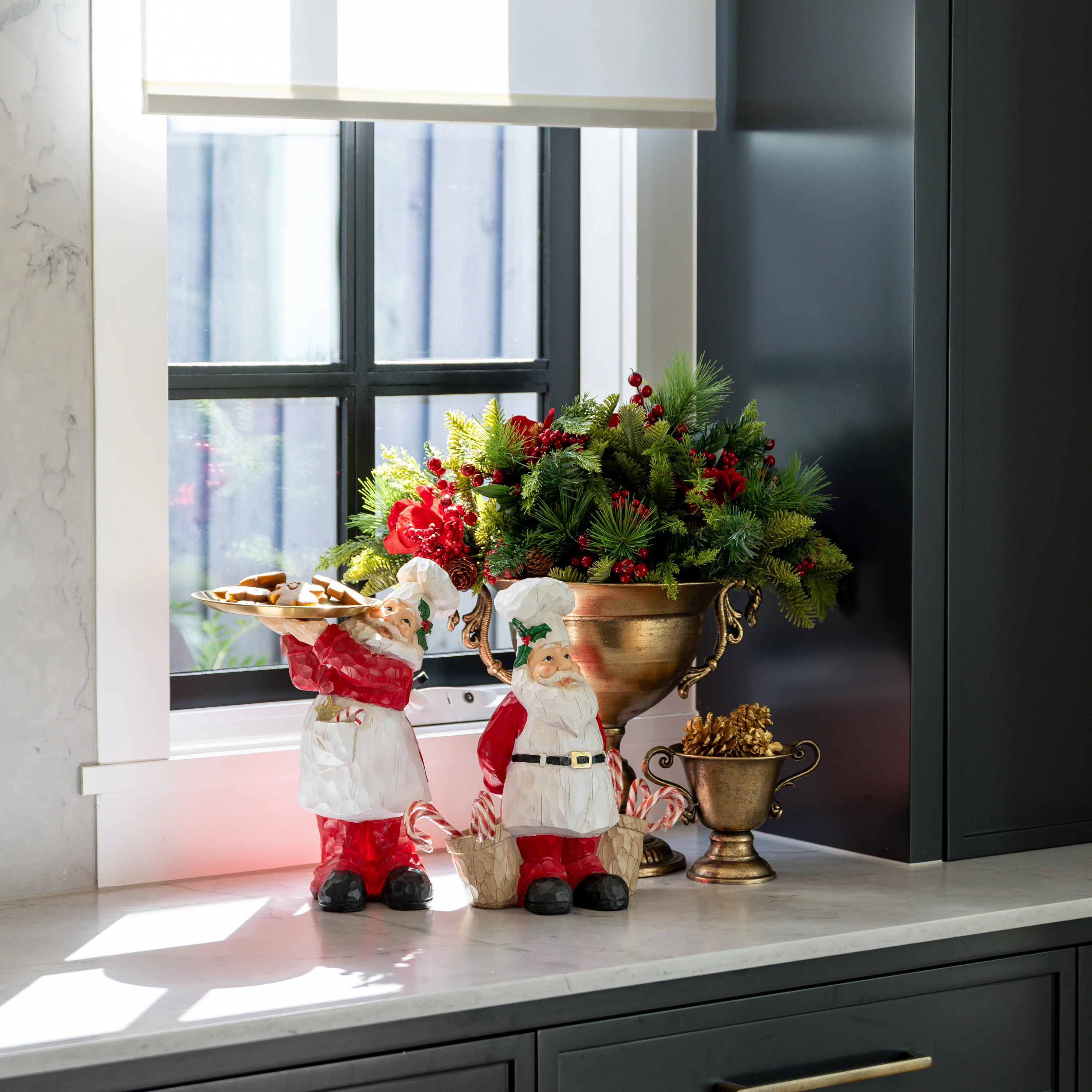 Santa Ornament with Buckets - Image 2