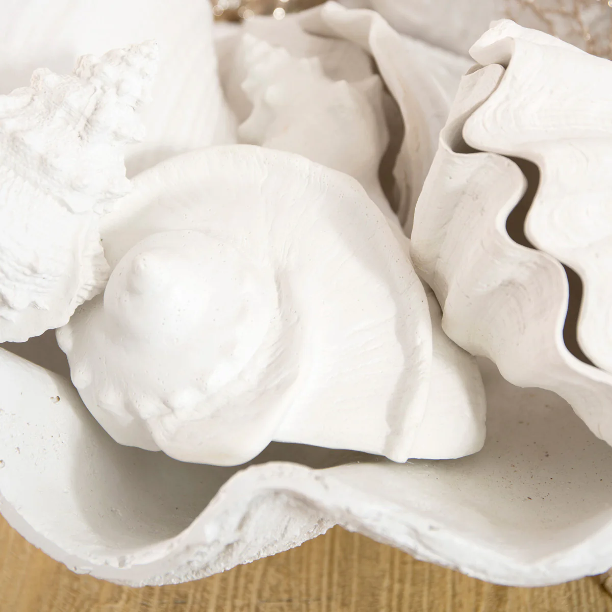 Sea Snail Resin Shell (White) - Image 3
