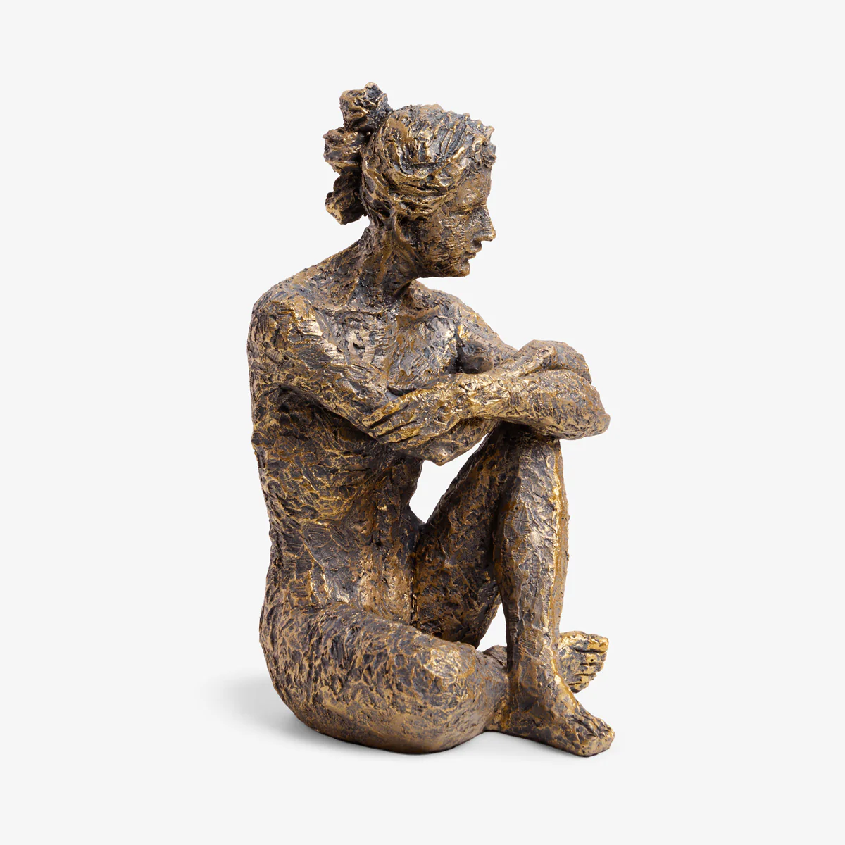 Seated Bronze Lady (Knee Up)