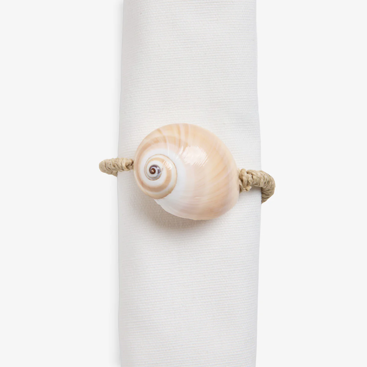 Shell Napkin Rings With Rope Natural (Set of 4)