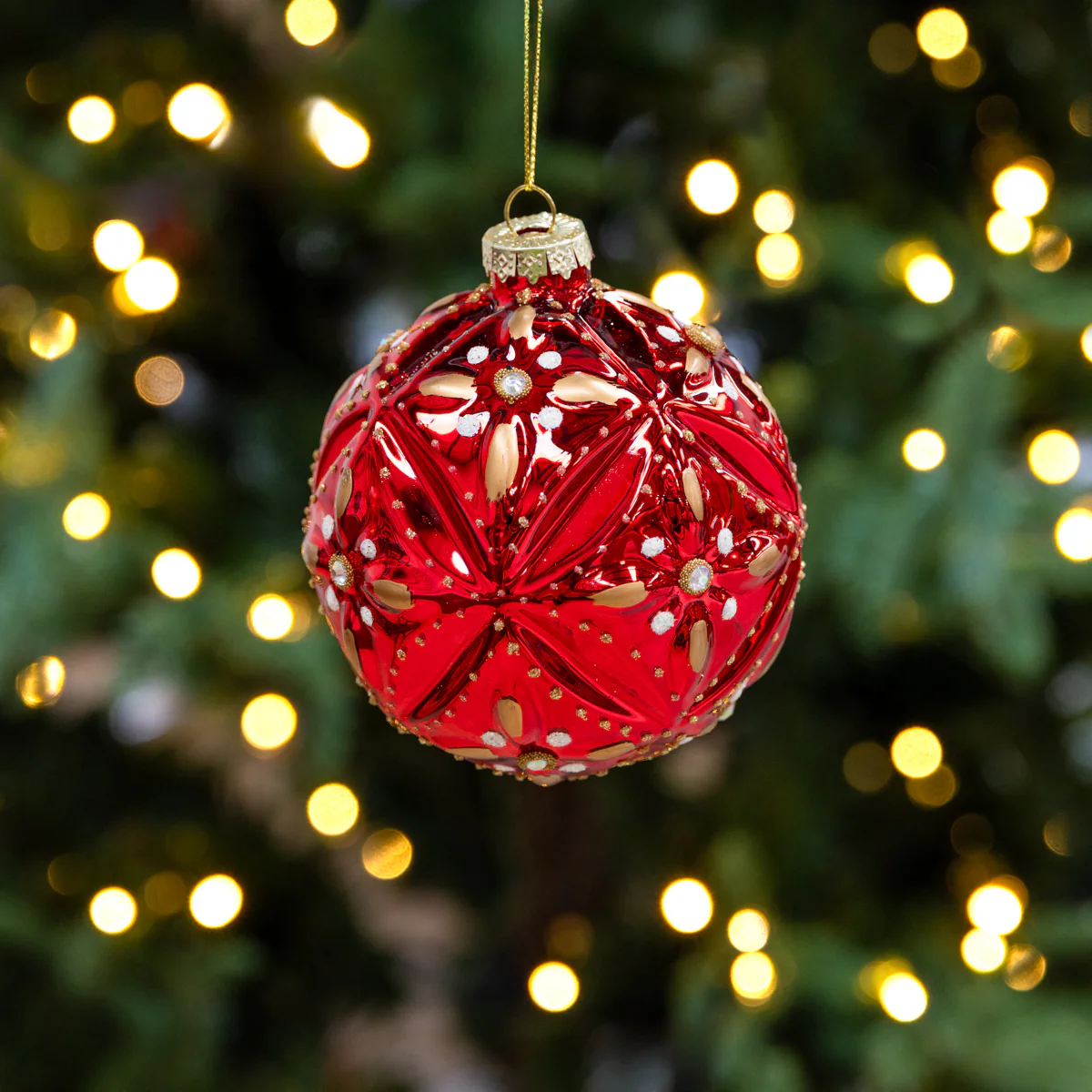 Shiny Baubles Set Of 4 (Red) - Image 2
