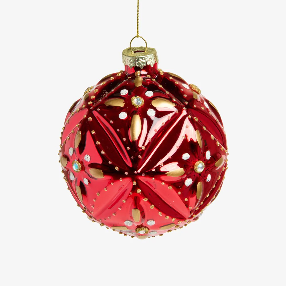 Shiny Baubles Set Of 4 (Red) - Image 3
