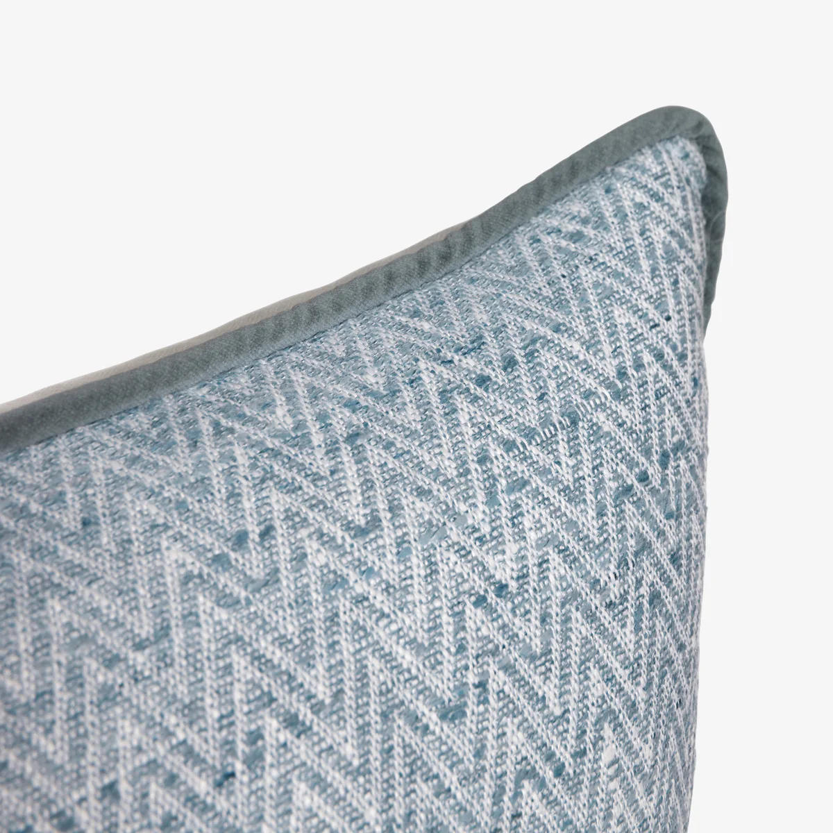 Sky Herringbone Rectangular Cushion Cover - Image 5