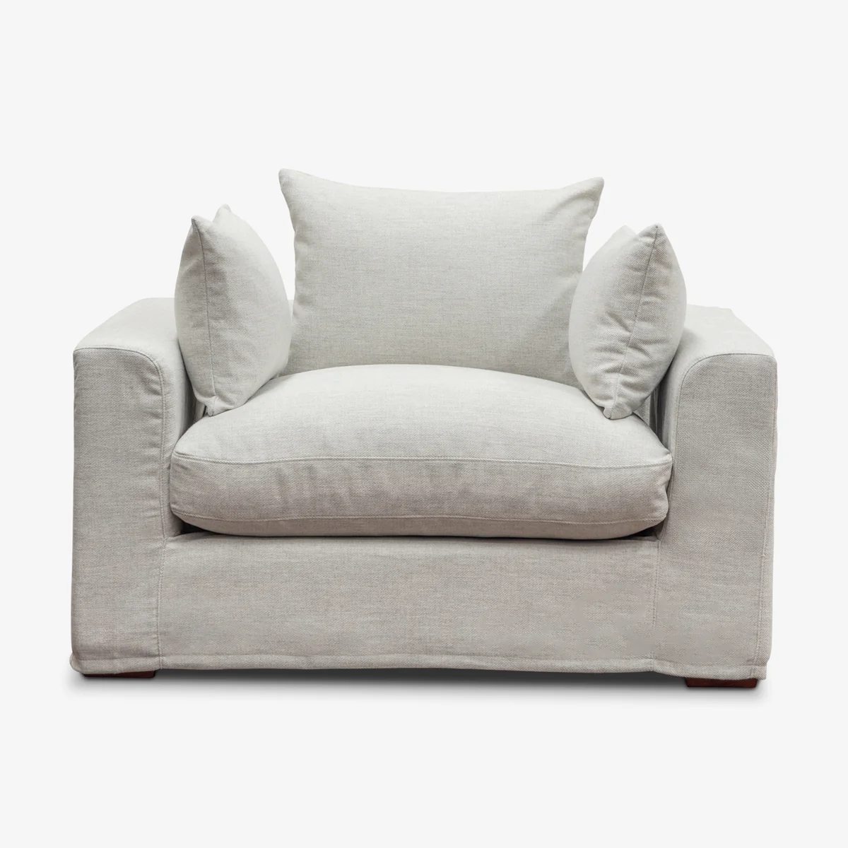 Slipcover: Clara Armchair (Oyster Grey) - Image 2