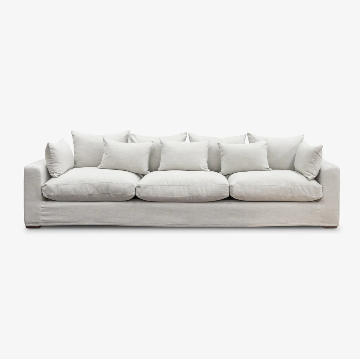 Clara Three Seater Sofa (Oyster Grey) - Image 2