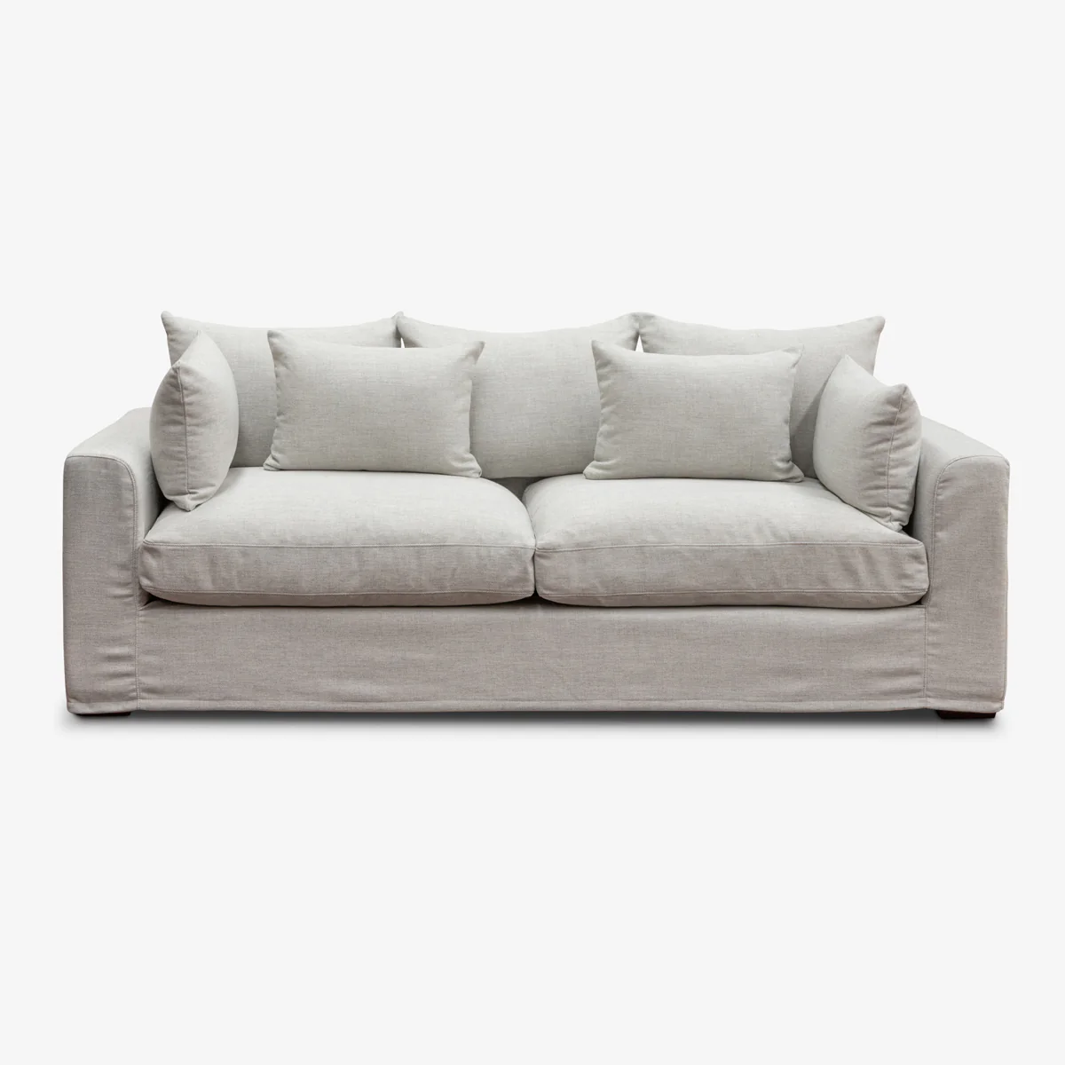 Clara Two Seater Sofa (Oyster Grey) - Image 2