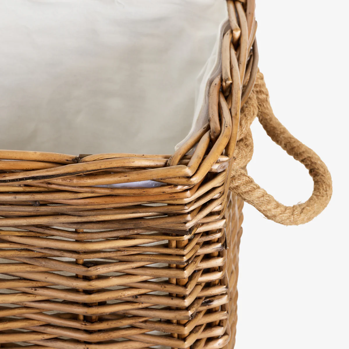 Square Willow Baskets On Wheels - Image 4