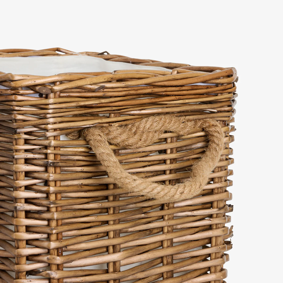 Square Willow Baskets On Wheels - Image 5