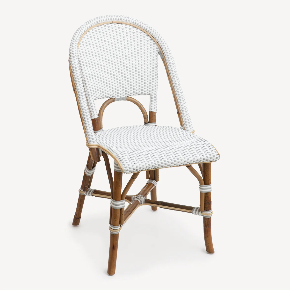 St Tropez Dining Chair (Grey Single Weave)