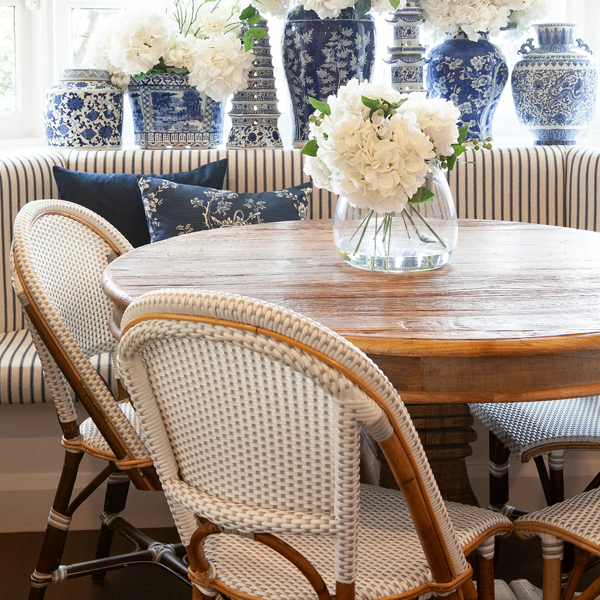 St Tropez Dining Chair (Grey Single Weave) - Image 3
