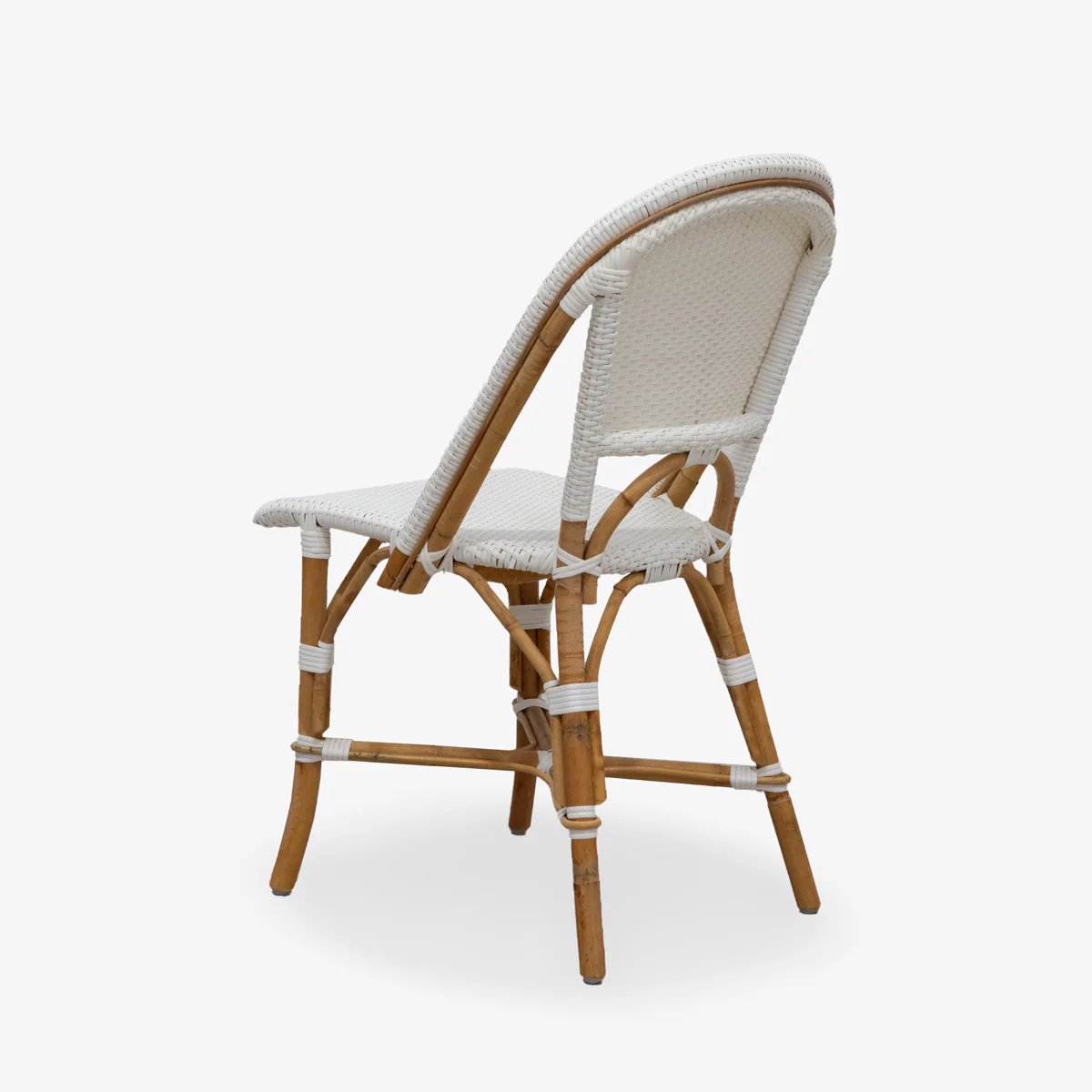 St Tropez Dining Chair (White Single Weave) - Image 3