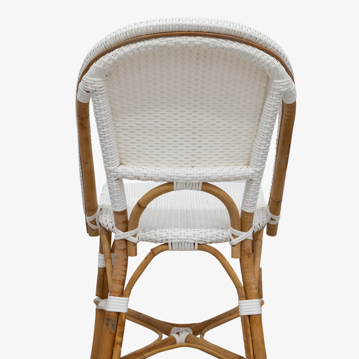 St Tropez Dining Chair (White Single Weave) - Image 4