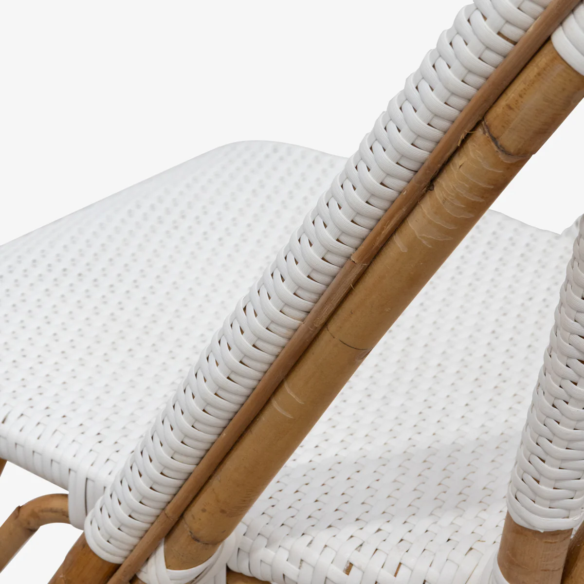 St Tropez Dining Chair (White Single Weave) - Image 6