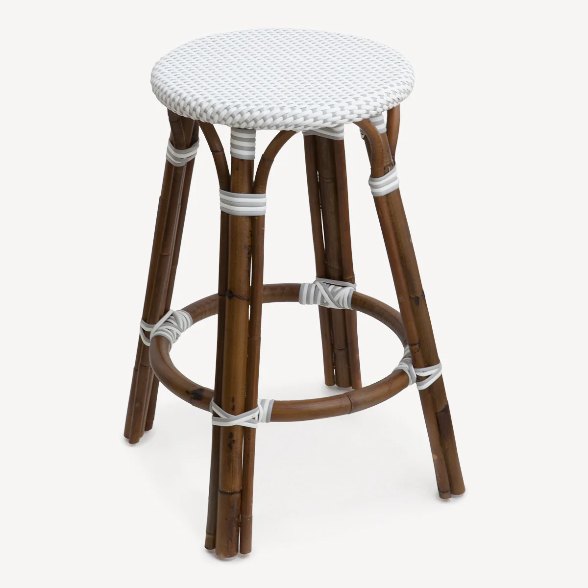 St Tropez Stool (Grey Single Weave)