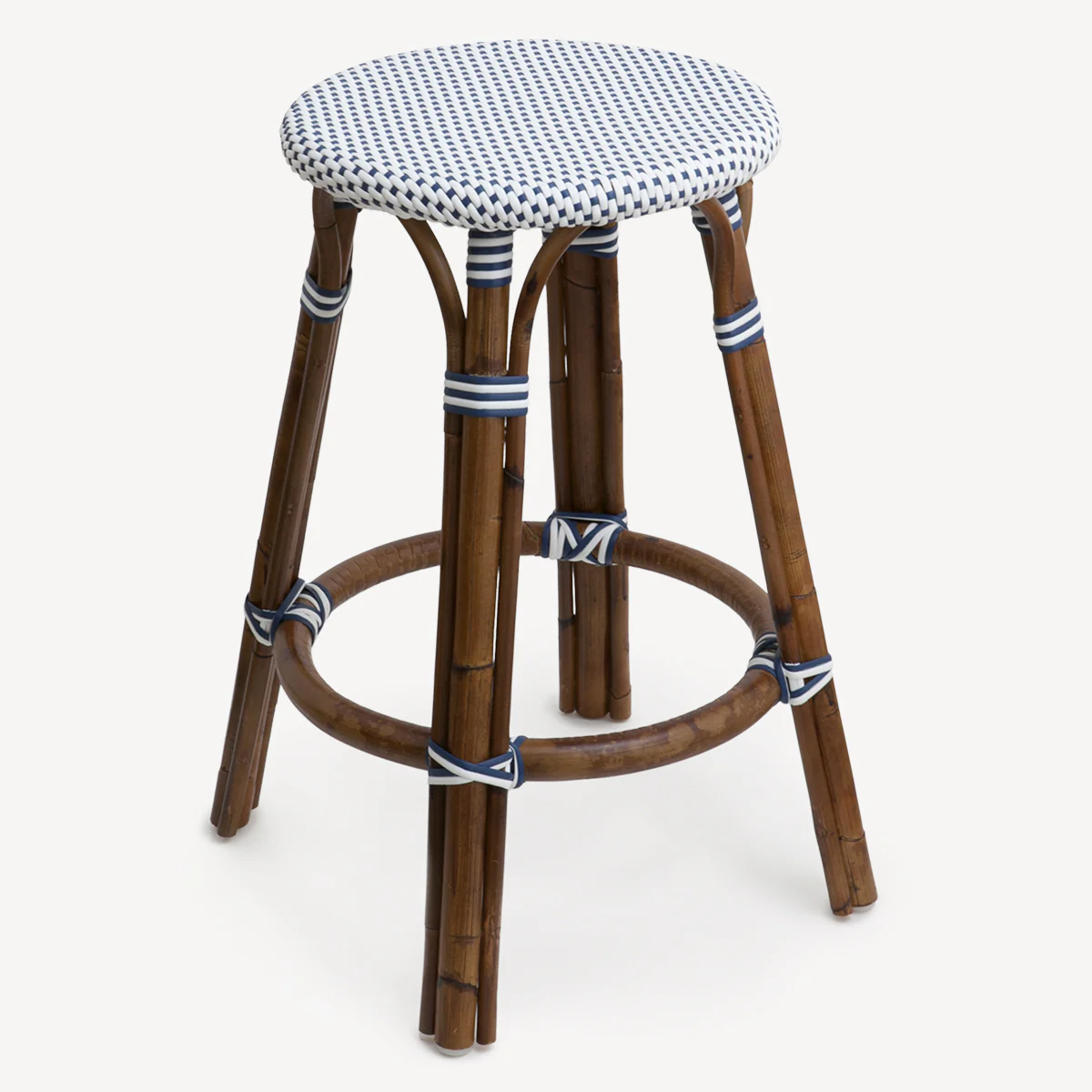 St Tropez Stool (Navy Single Weave)