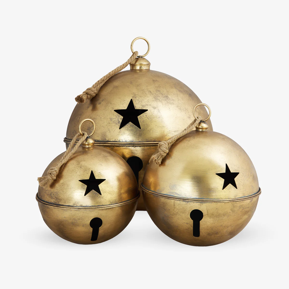 Star Bell Ornaments (Oversized, Gold)