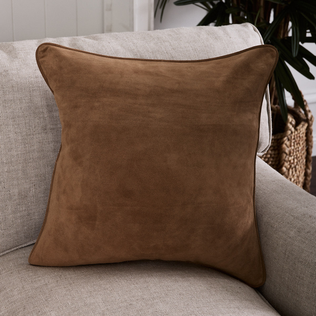 Suede Cushion Cover (Tan) - Image 3