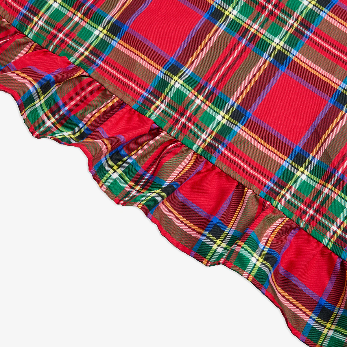 Tartan Tablecloths With Frill Red - Image 4