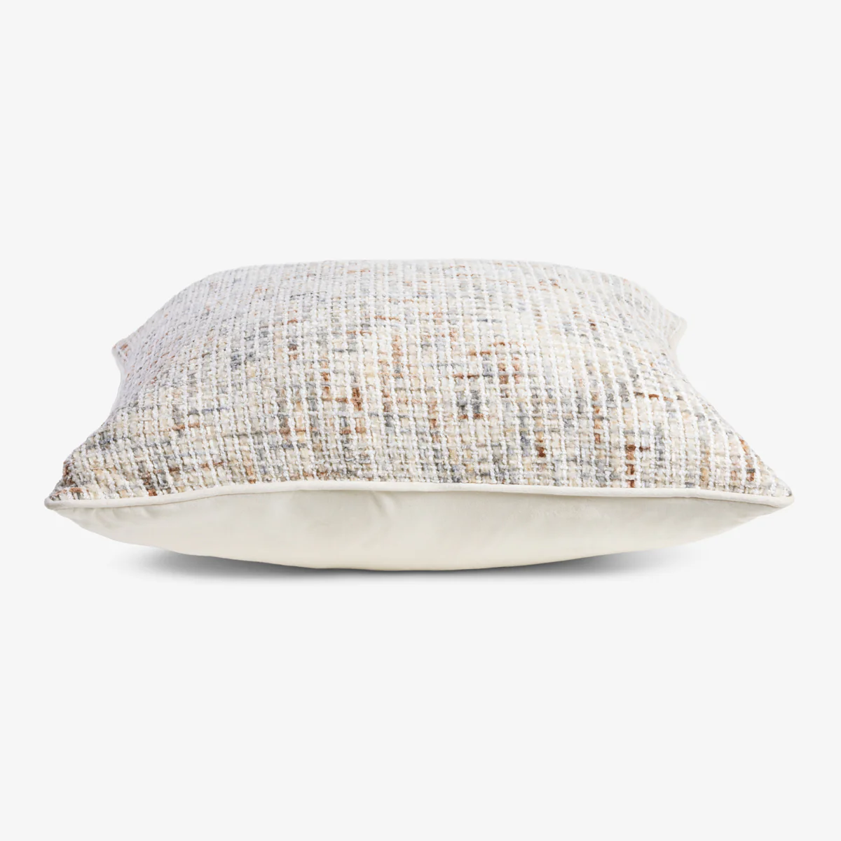 Textured Velvet Cushion Cover Beige - Image 3