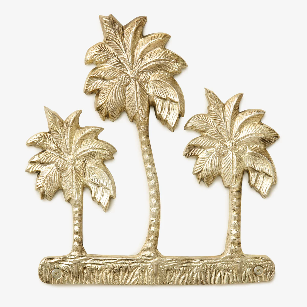 Palm Tree Triple Wall Hook (Silver) - Image 3