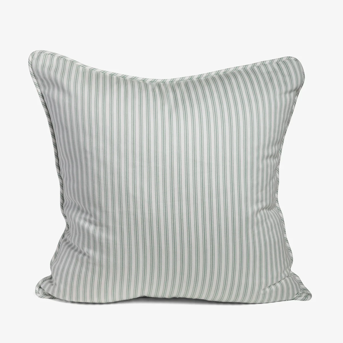 Ticking Stripe Cushion Cover Sage