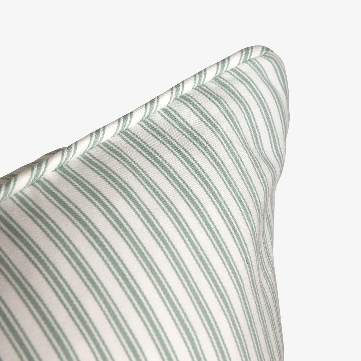 Ticking Stripe Cushion Cover Sage - Image 2