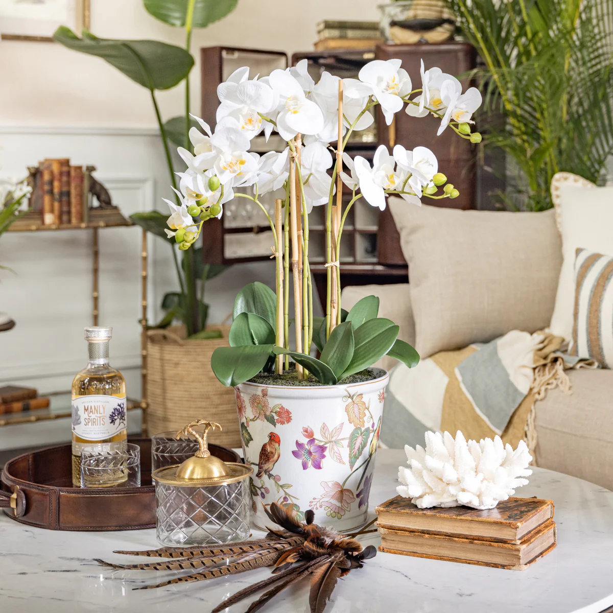 Tropical Bird & Flower Planters - Image 2