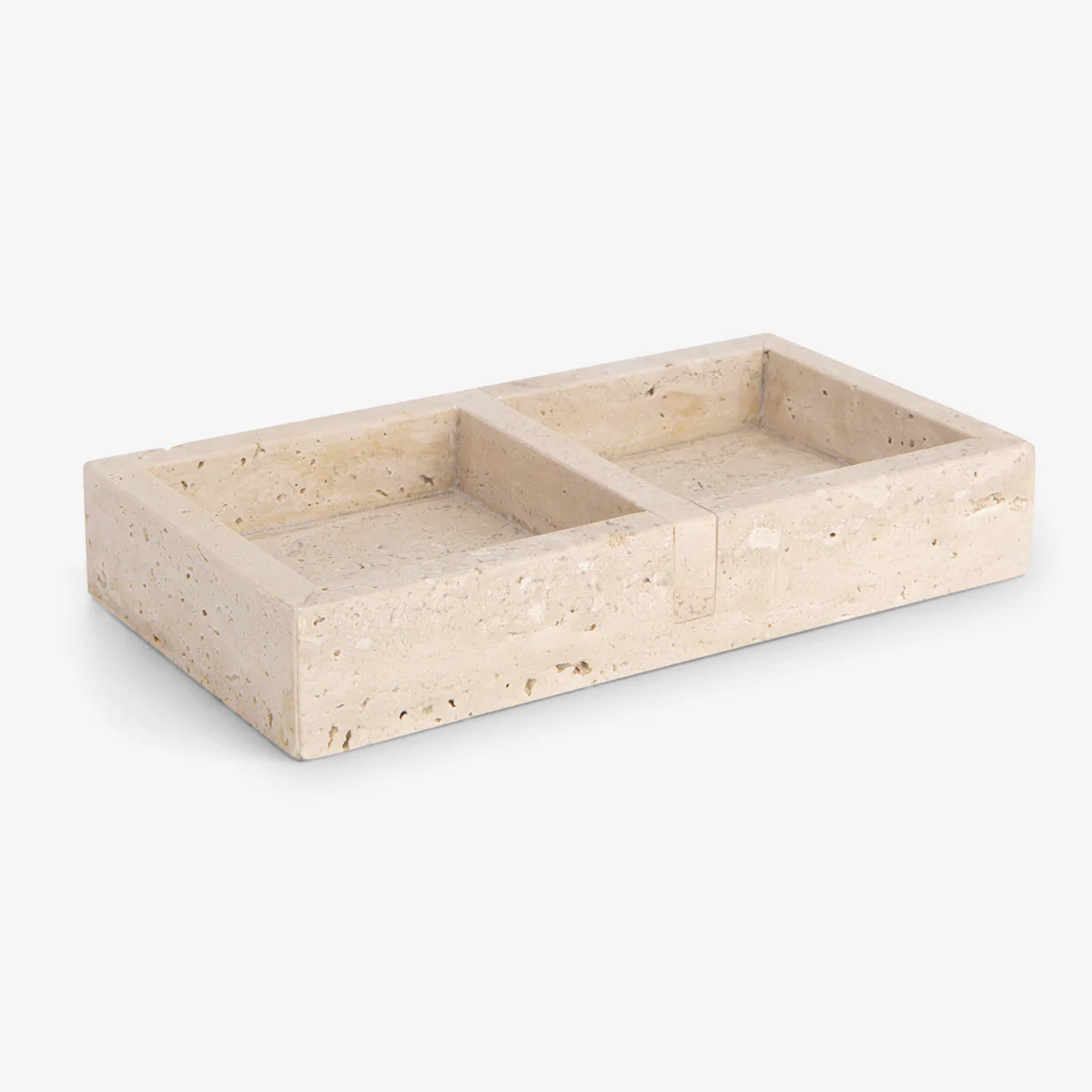Verona Travertine Tray Divided
