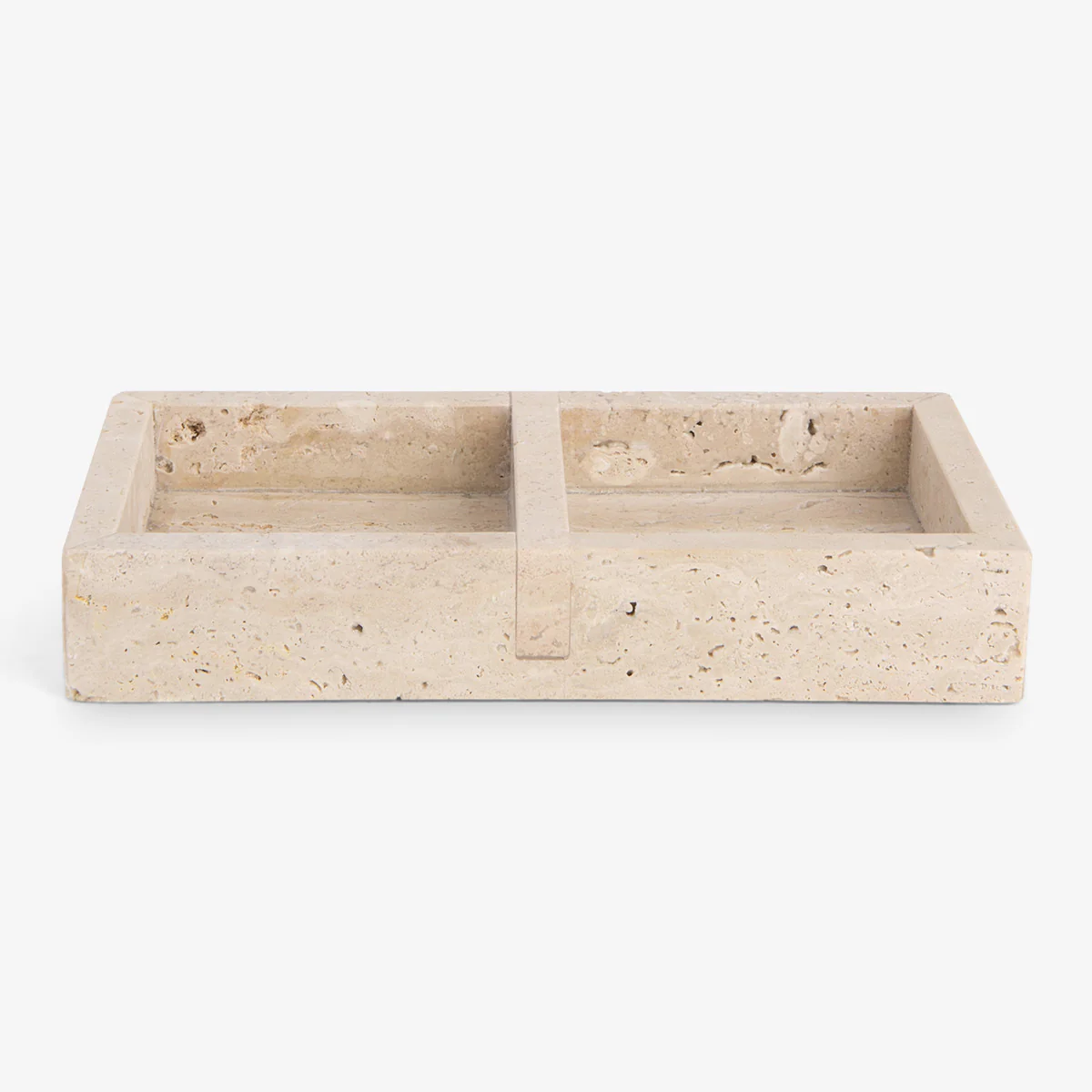 Verona Travertine Tray Divided - Image 4