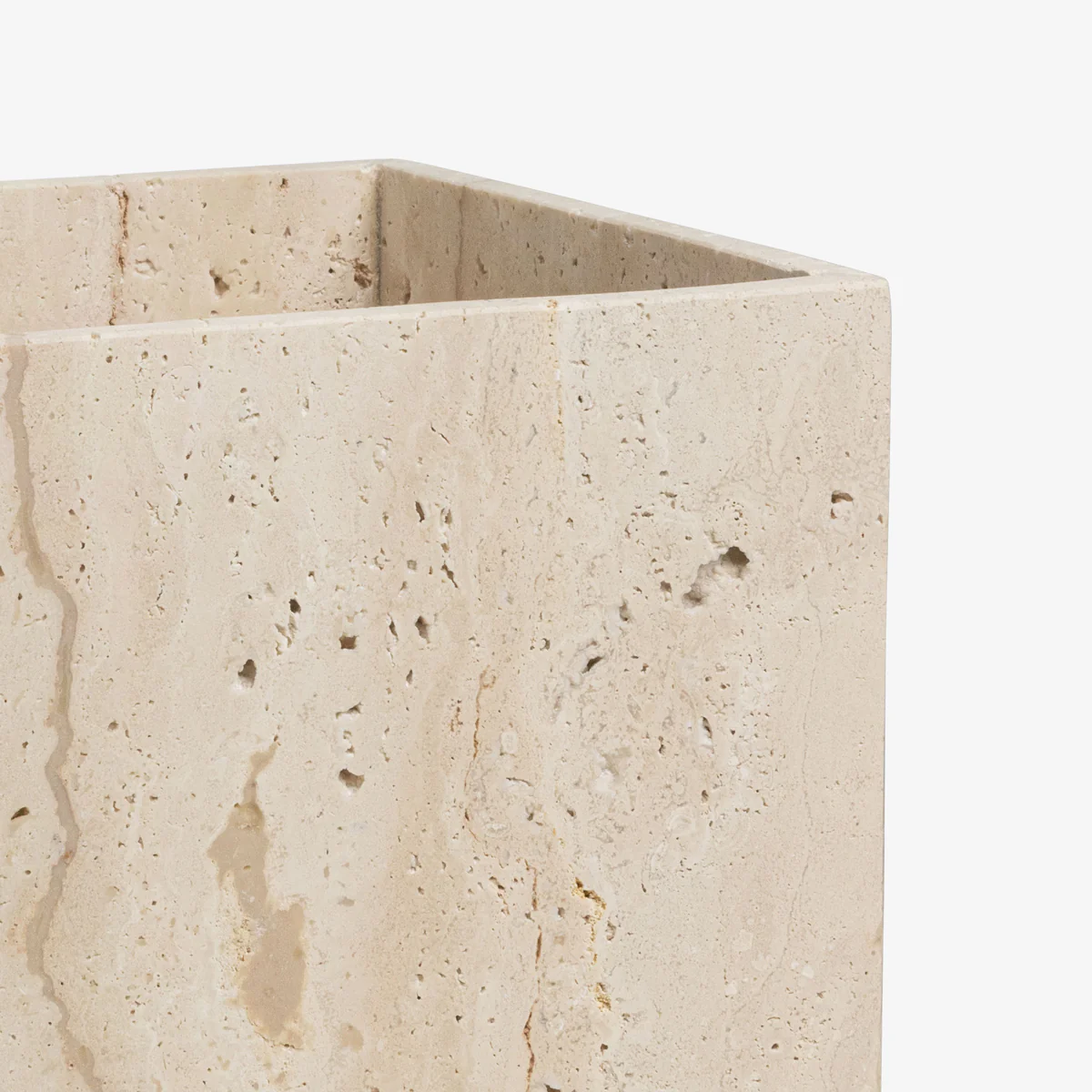 Verona Travertine Waste Basket - Image 4