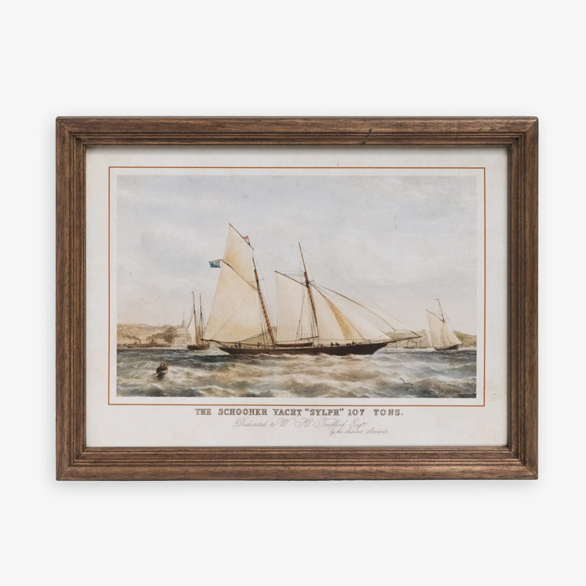 Vintage Sailboat Schooner (Print 1)