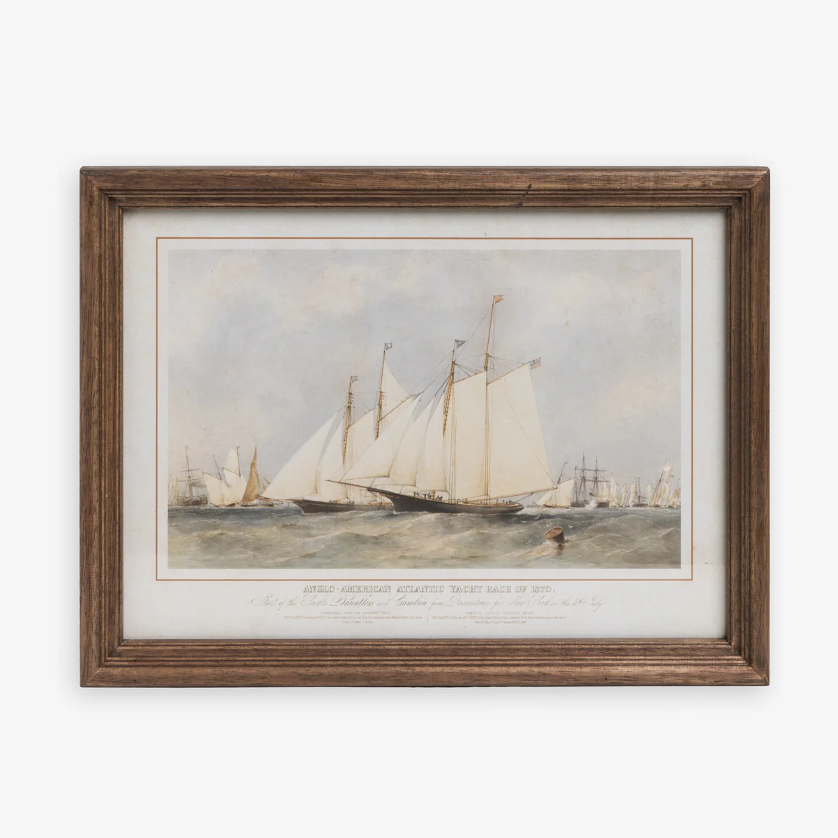 Vintage Sailboat Yacht Race (Print 2)