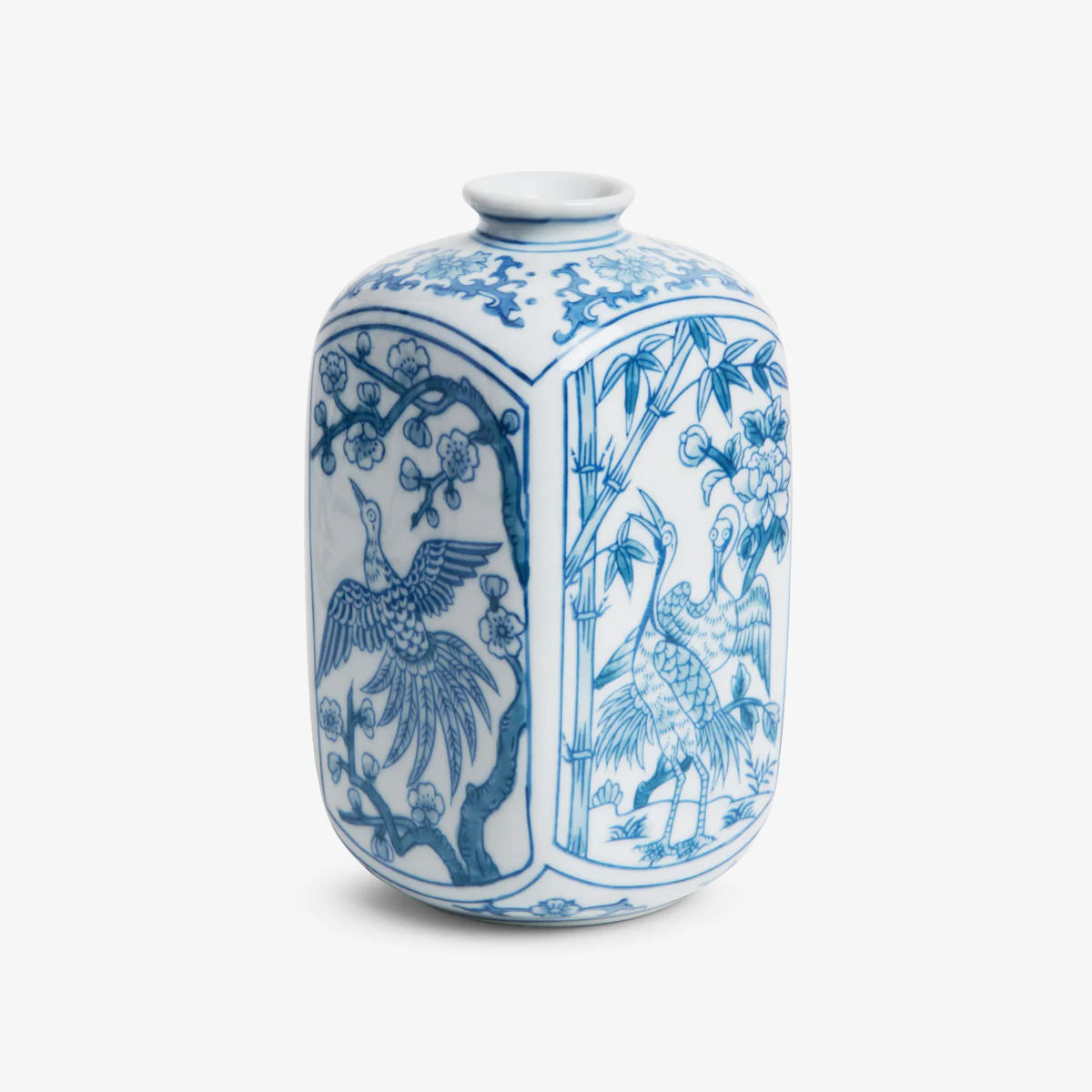 Vivienne Blue & White Porcelain Vases - Image 3