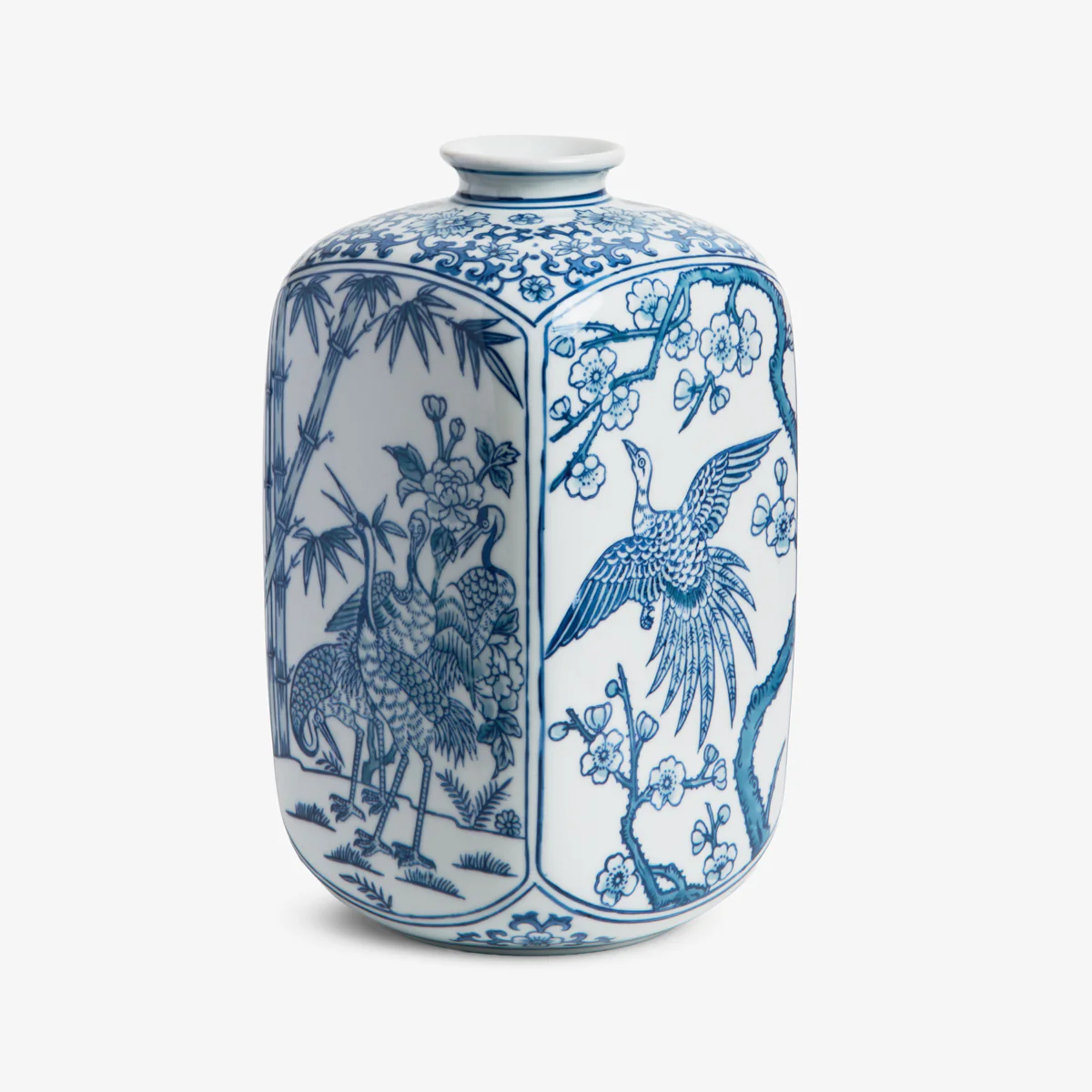 Vivienne Blue & White Porcelain Vases - Image 4