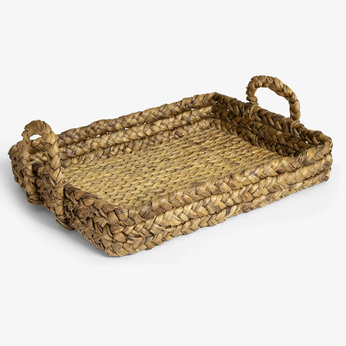 Water Hyacinth Trays With Handles Rectangular - Image 6