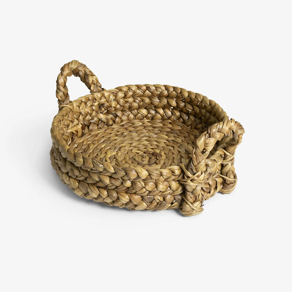 Water Hyacinth Trays With Handles Round - Image 5
