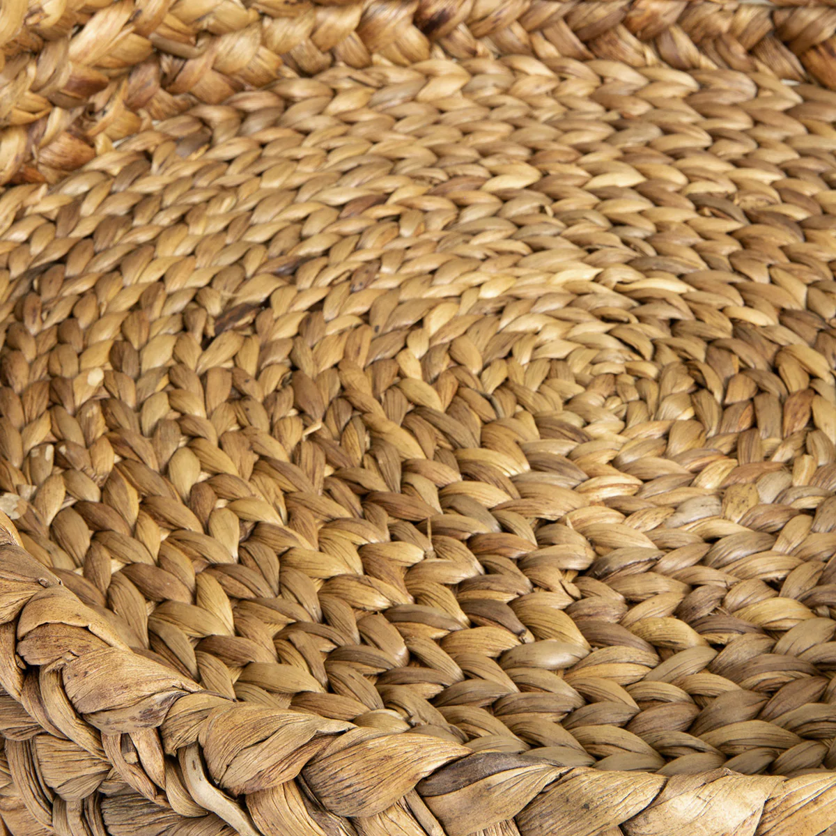 Water Hyacinth Trays With Handles Round - Image 7