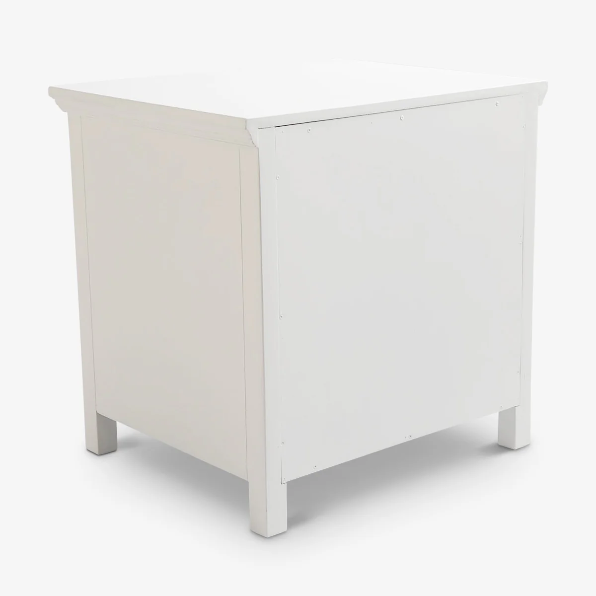 White Louvre Bedside Table - Image 6
